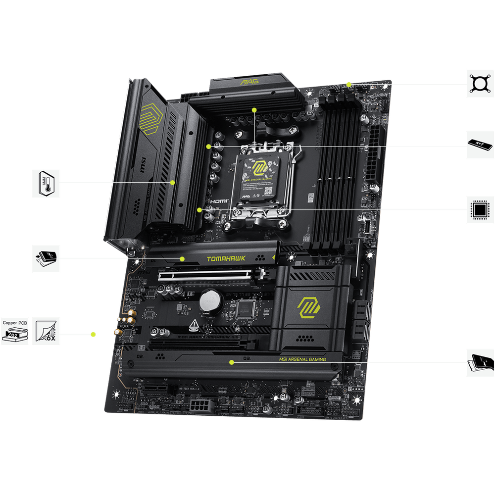 MSI MAG B850 TOMAHAWK WIFI Motherboard