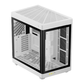 GAMDIAS NESO P1 W E-ATX Full-Tower PC Case (White, Dual-Chamber, Trapezoid, Panoramic Glass)