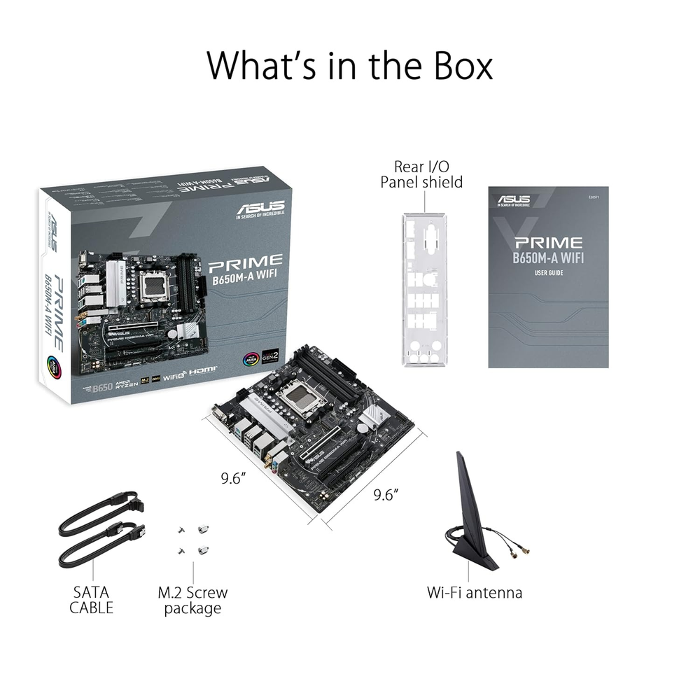 ASUS PRIME B650M-A WIFI II mATX Motherboard