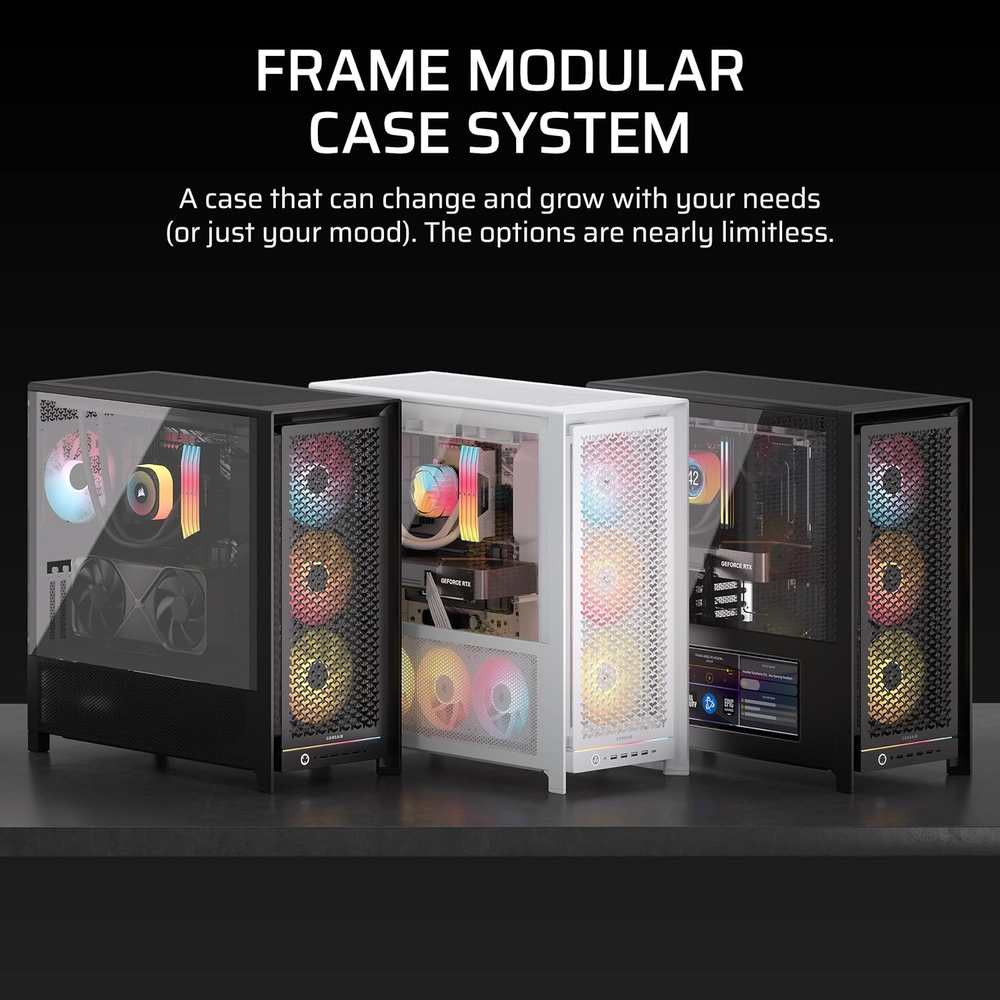 Corsair Chassis FRAME 5000D RS ARGB - - Mid-Tower PC Case without PSU, Black