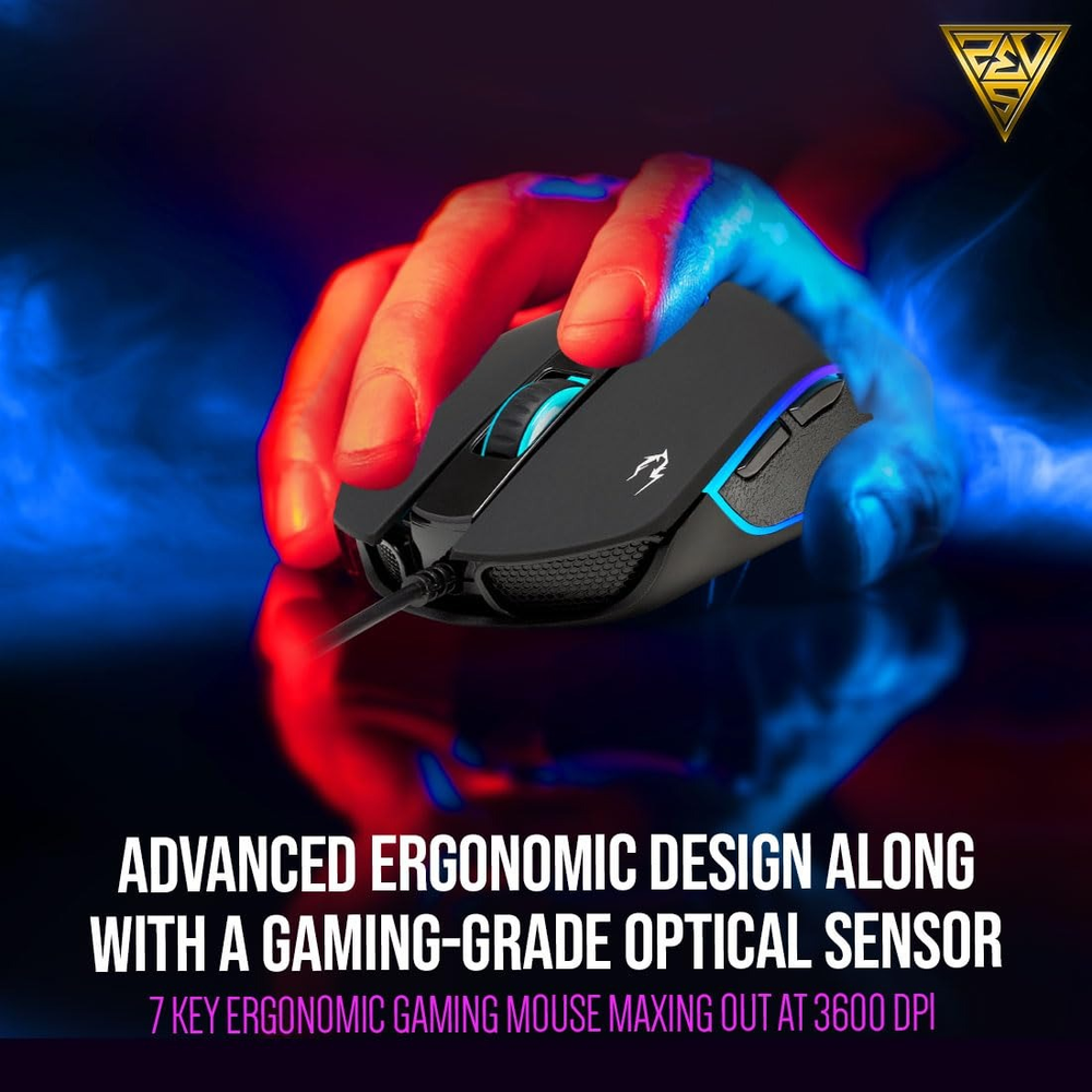 GAMDIAS ARES P2 Lite 2-in-1 RGB Gaming Keyboard & Mouse Combo