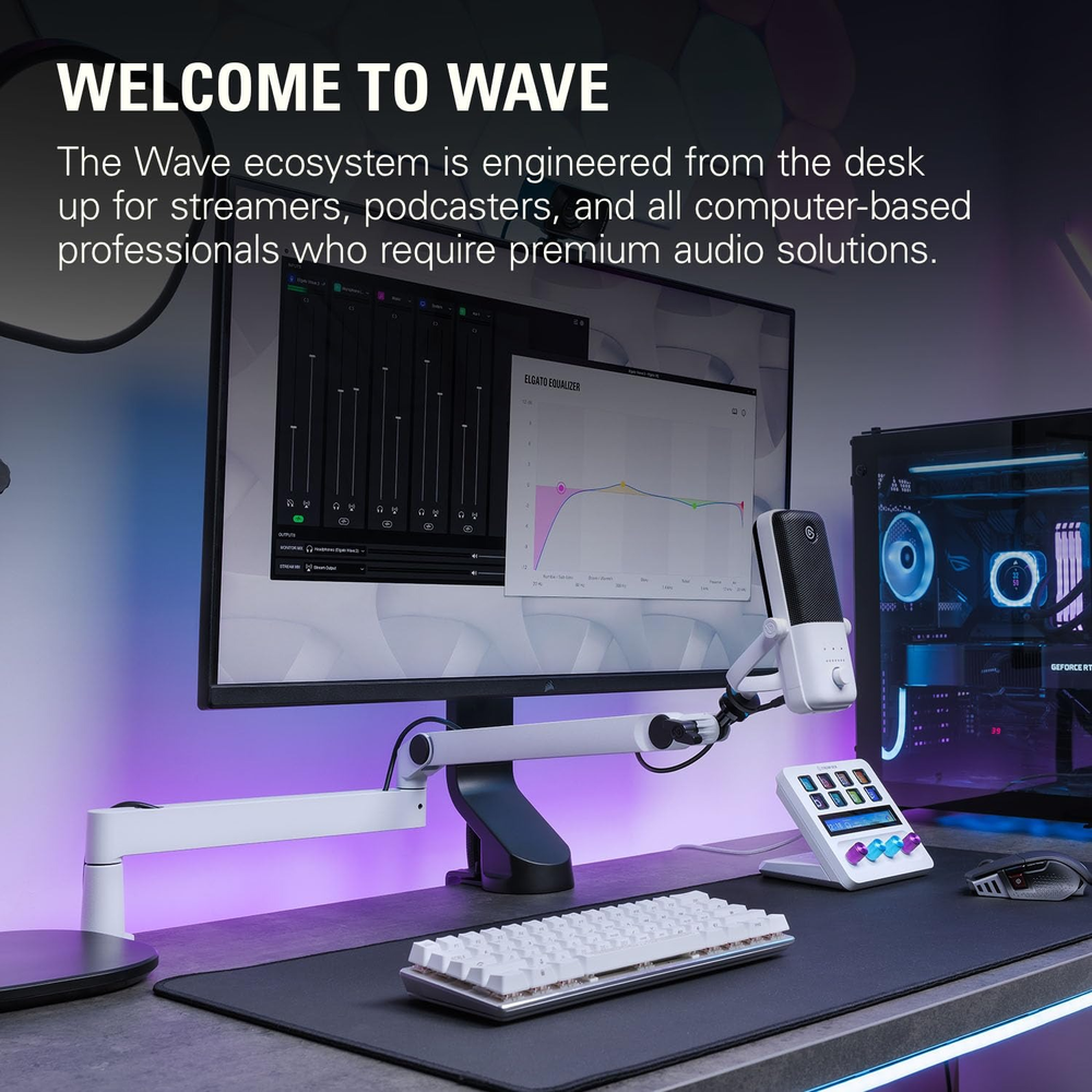 Elgato Wave Mic Arm LP White Edition