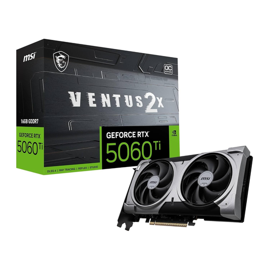 MSI GeForce RTX 5060 Ti 16G VENTUS 2X OC PLUS Graphics Card