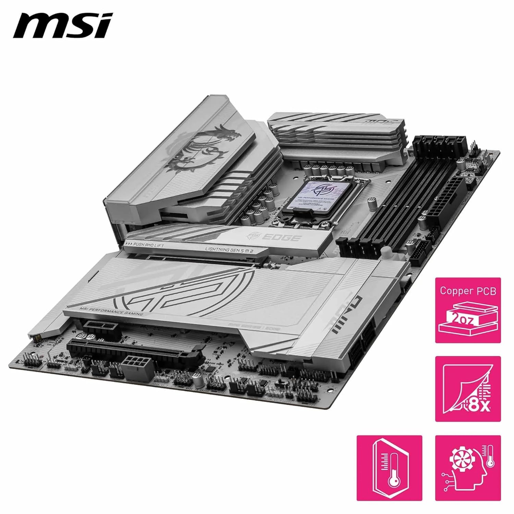 MSI MPG Z890 EDGE TI WIFI Motherboard (White)