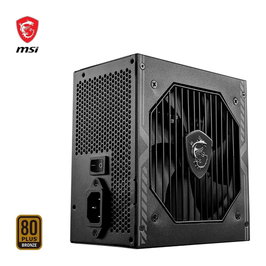 MSI MAG A750BN PCIE5 750W 80+ Bronze PCIe 5.0 ATX 3.0 Non-Modular Power Supply Unit