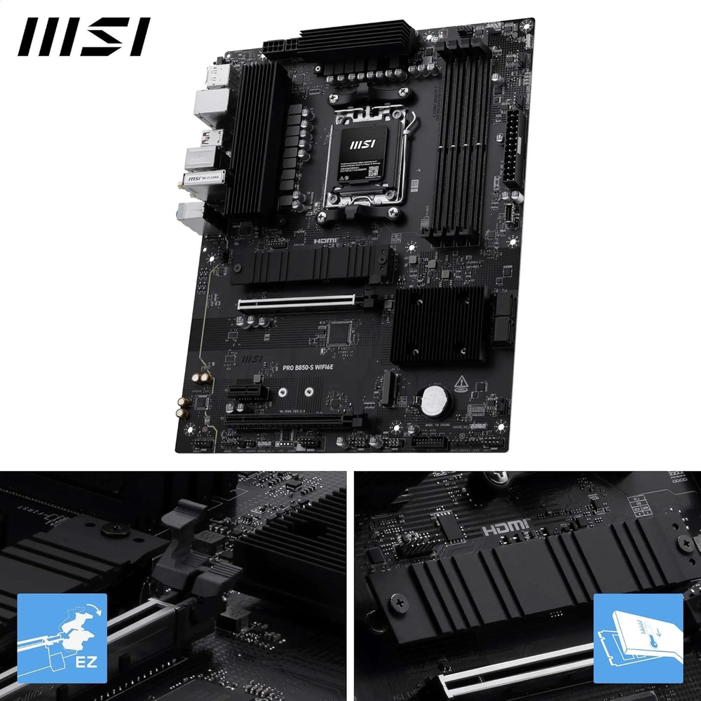 MSI PRO B850-S WIFI6E Motherboard