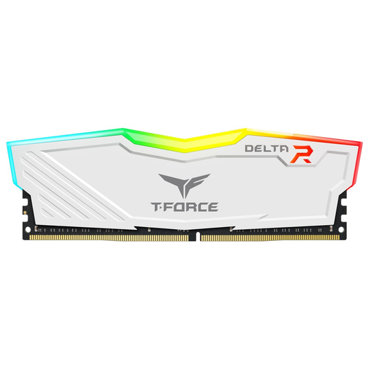 TEAMGROUP T-Force Delta RGB DDR4 8GB 3200MHz CL16 Desktop RAM (White)