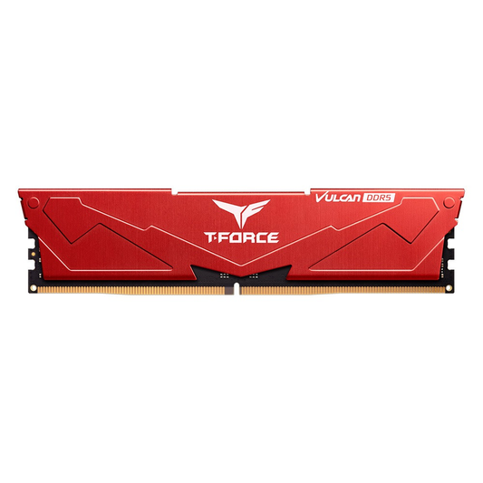 TEAMGROUP T-Force Vulcan DDR5 32GB 6000MHz CL38 Desktop RAM (Red)