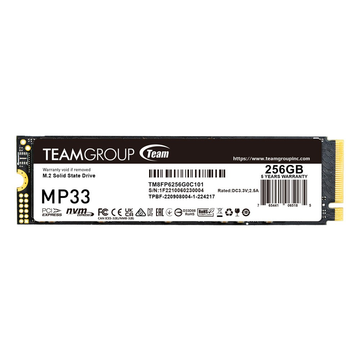 TEAMGROUP MP33 256GB M.2 PCIe Gen3 x4 NVMe SSD