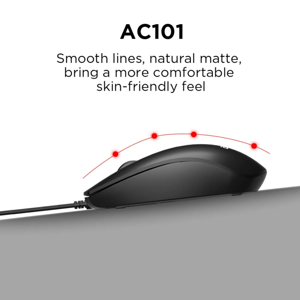 AULA AC101 Wired Keyboard & Mouse Combo | Black (AC101B)