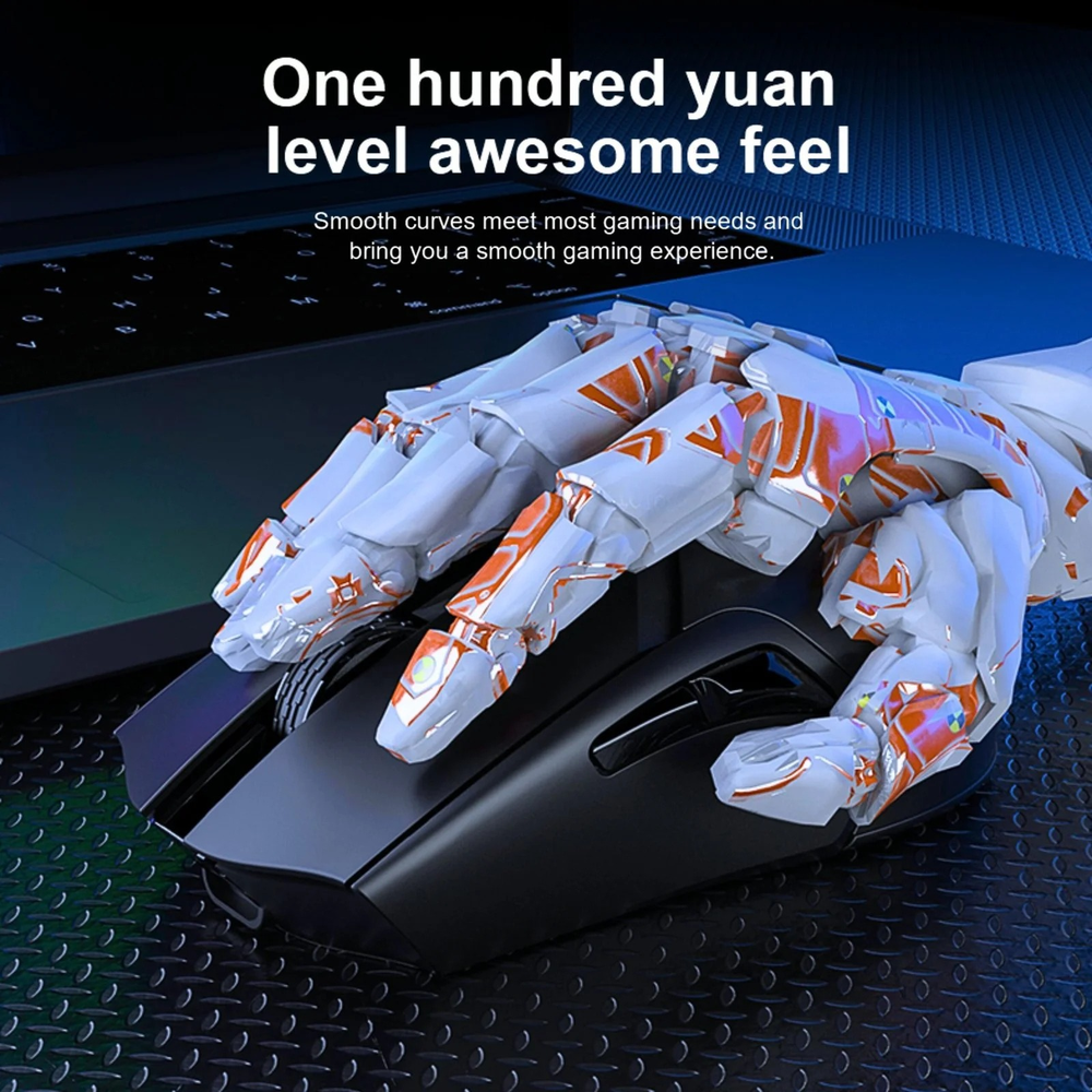 AULA F813 Dual-Mode Wireless RGB Gaming Mouse | Black (F813)