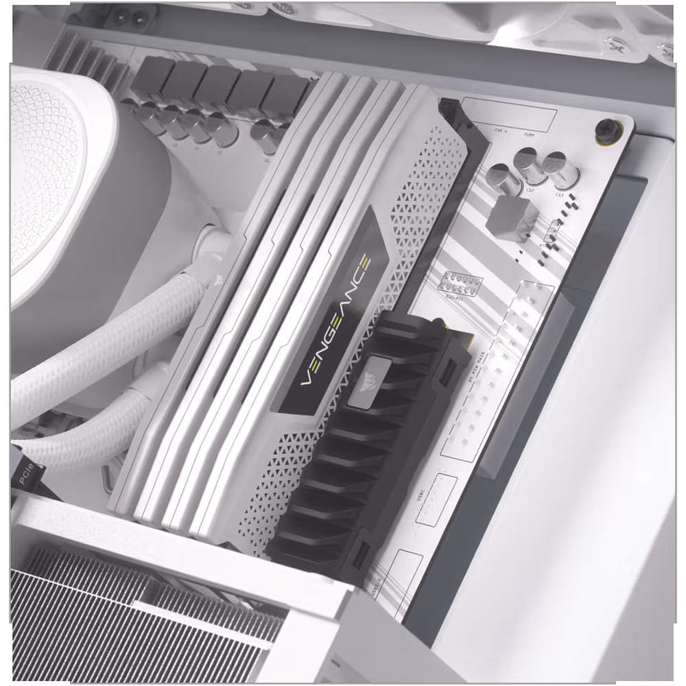 CORSAIR FRAME 4000D RS ARGB Modular Mid-Tower PC Case, White