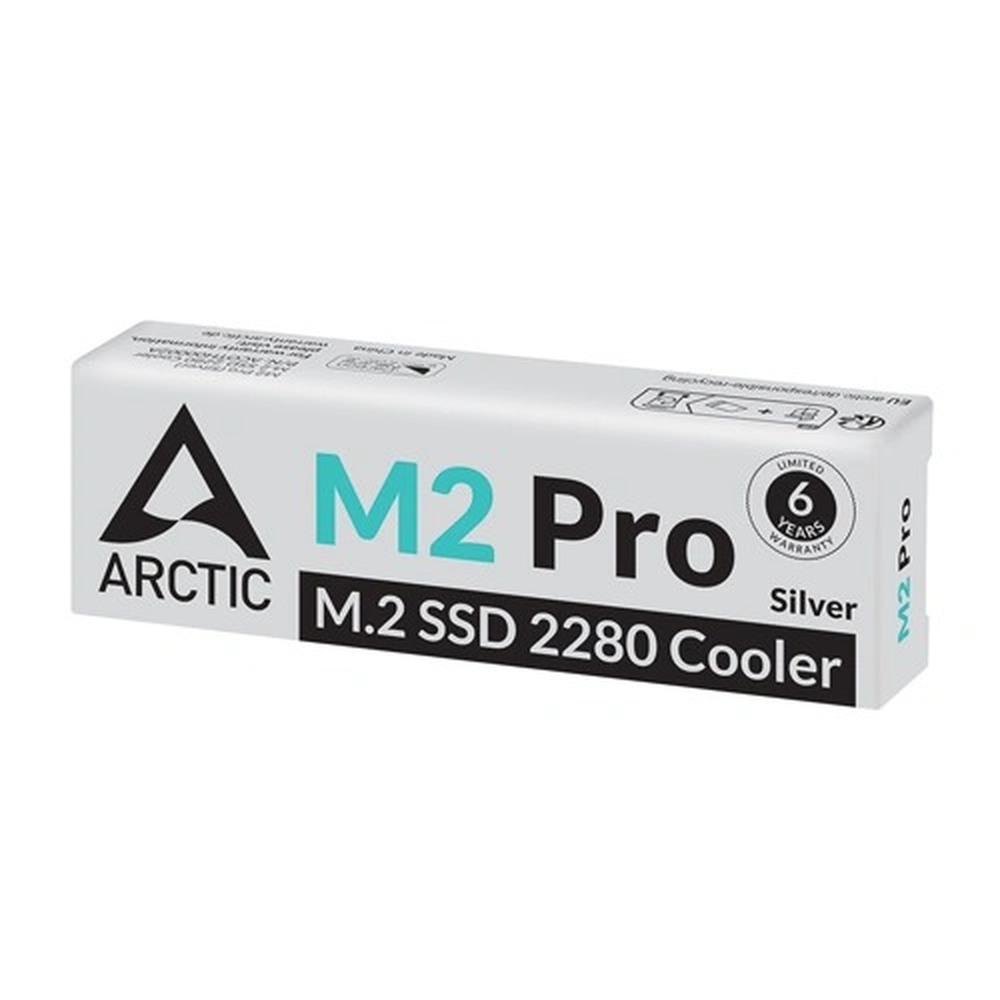 ARCTIC M2 Pro SSD Cooler for M.2 2280 Drives (Silver)