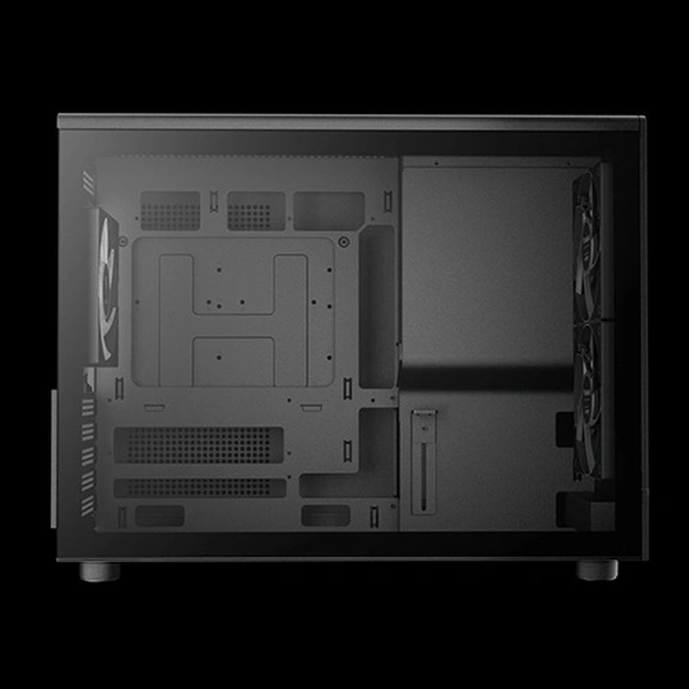 GAMDIAS ATHENA M4M ARGB M-ATX Micro Tower PC Case (Mesh Front, RGB Strip, 3x 120mm Fans, USB-C)