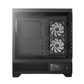 GAMDIAS ATLAS M1 ATX Mid Tower ARGB Gaming Case (Black, Built-in Display, 3x120mm ARGB Fans, Tempered Glass)