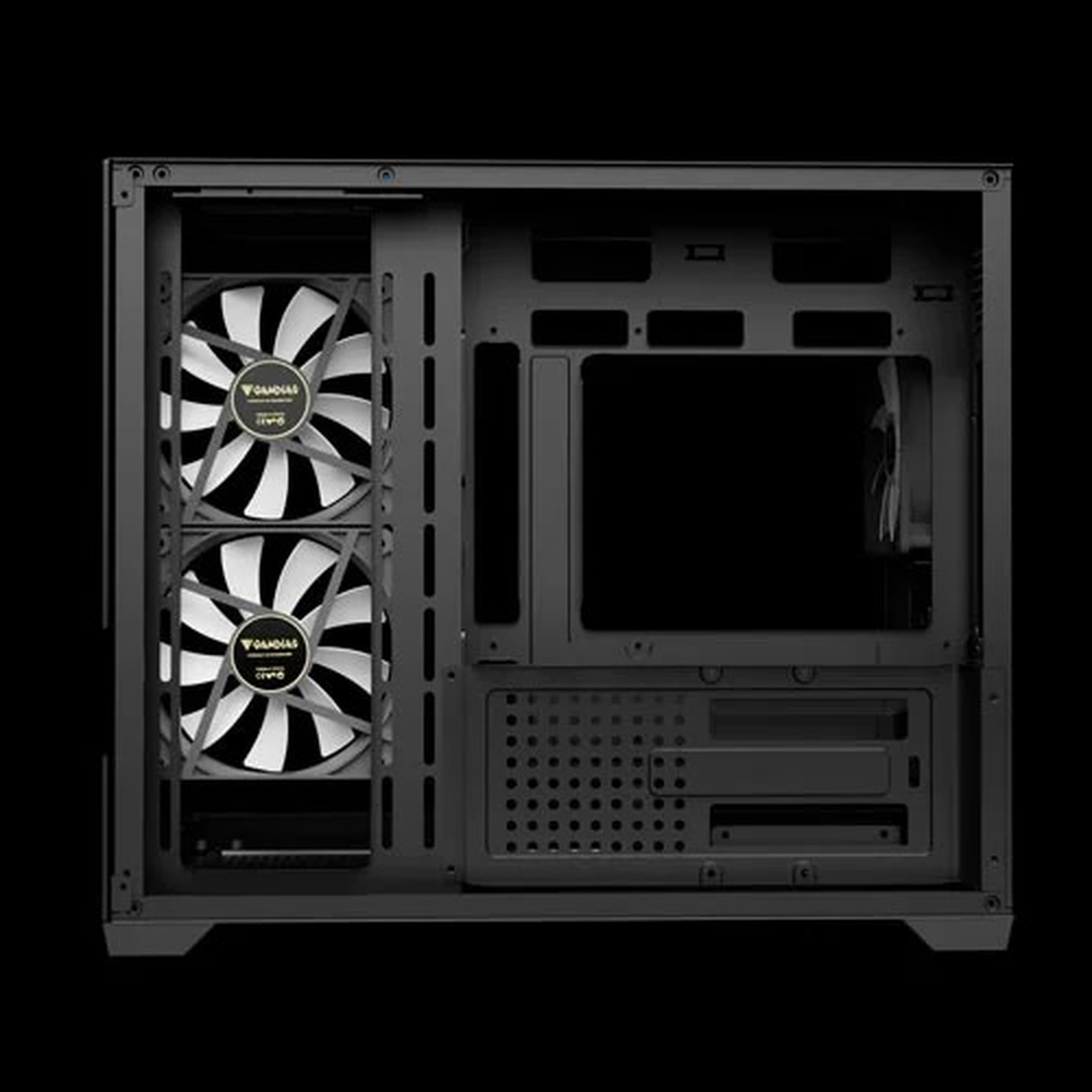 GAMDIAS AURA GC10M V2 ARGB M-ATX Mini Tower Gaming Case (Black)