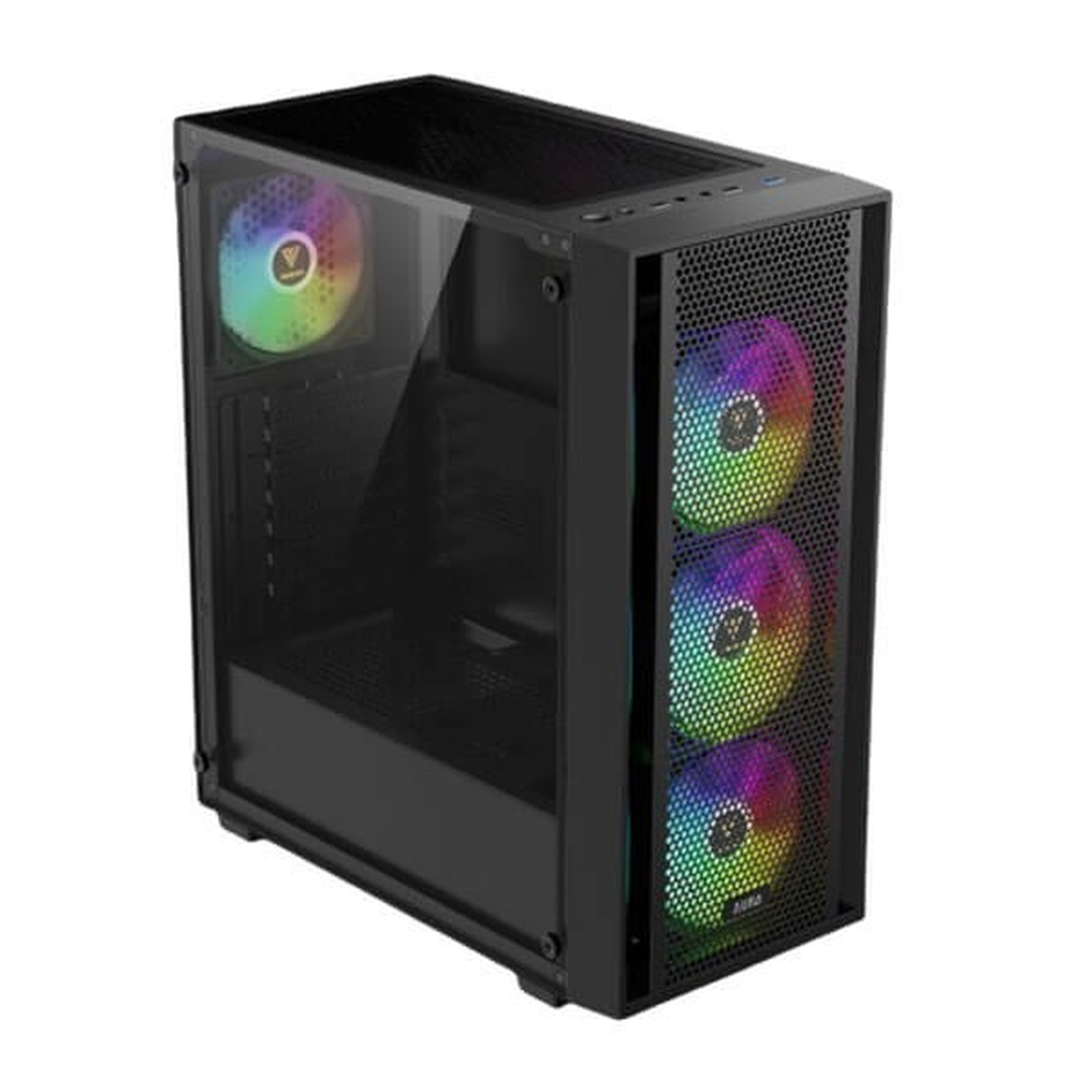 GAMDIAS AURA GC2 Elite V2 ARGB ATX Mid Tower Gaming Case (Black)