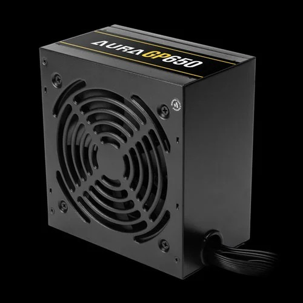 GAMDIAS AURA GP650 650W 80+ White Non-Modular ATX Power Supply (120mm Hydraulic Fan, Dual PCIe, Flat Cables)