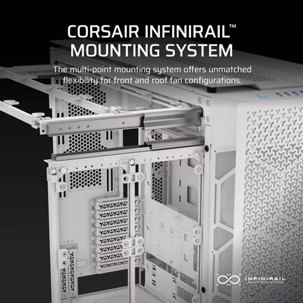 9000D iCUE LINK AIRFLOW Super-Tower - White