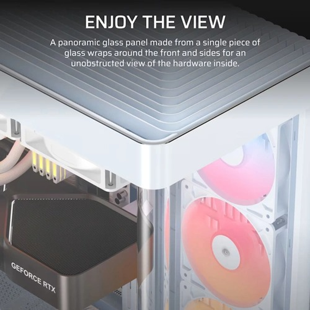 Corsair Chassis 4500X RS ARGB WHITE PC Case Without PSU