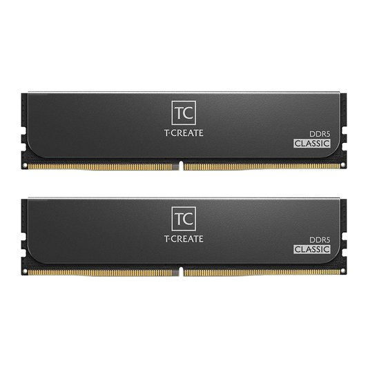 TeamGroup T-Create Classic DDR5 64GB (2x32GB) 6400MHz CL52 Desktop RAM Kit (Black)