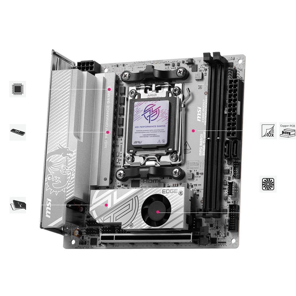 MSI MPG B850I EDGE TI WIFI Motherboard