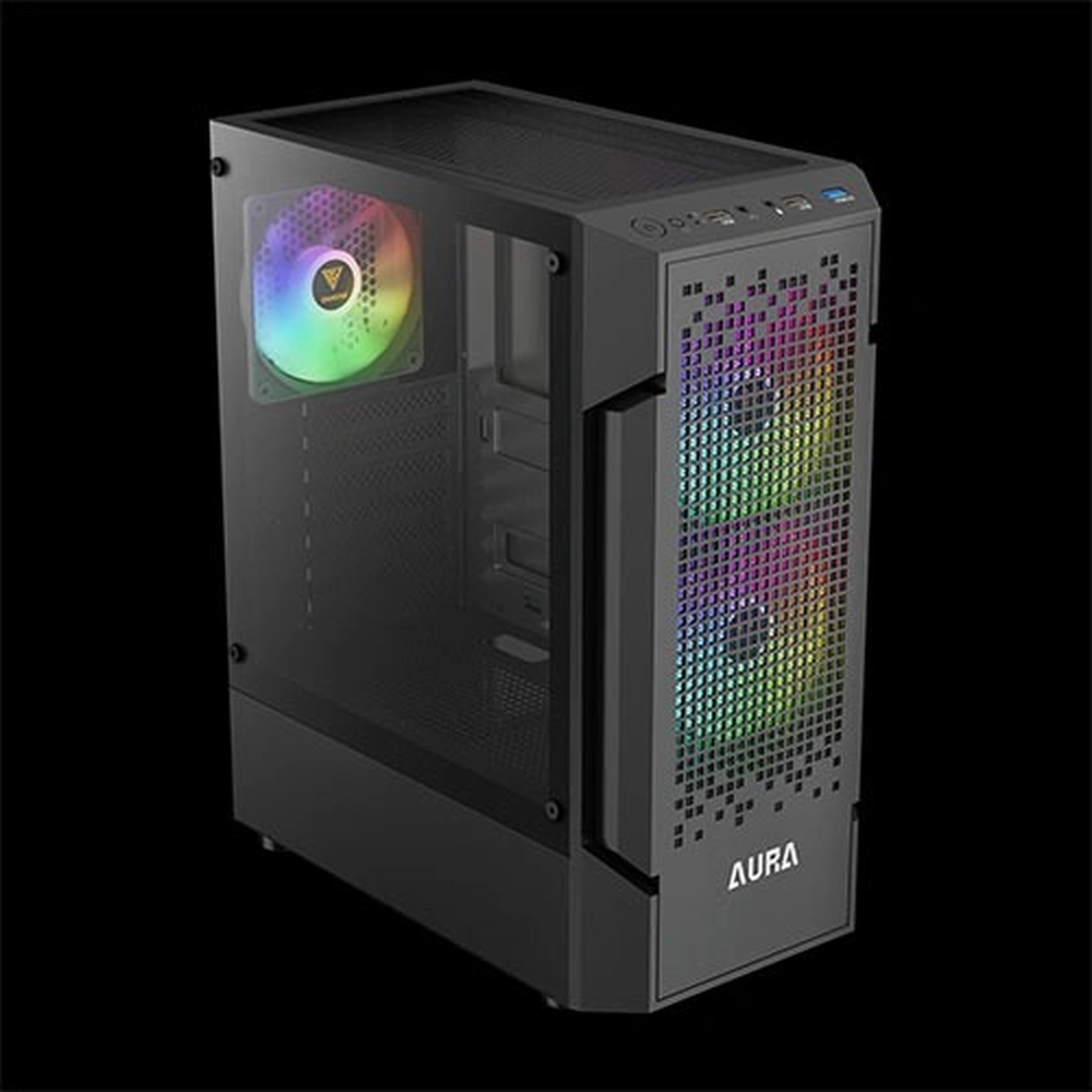 GAMDIAS AURA GC7 ARGB ATX Mid Tower Gaming Case (Black)