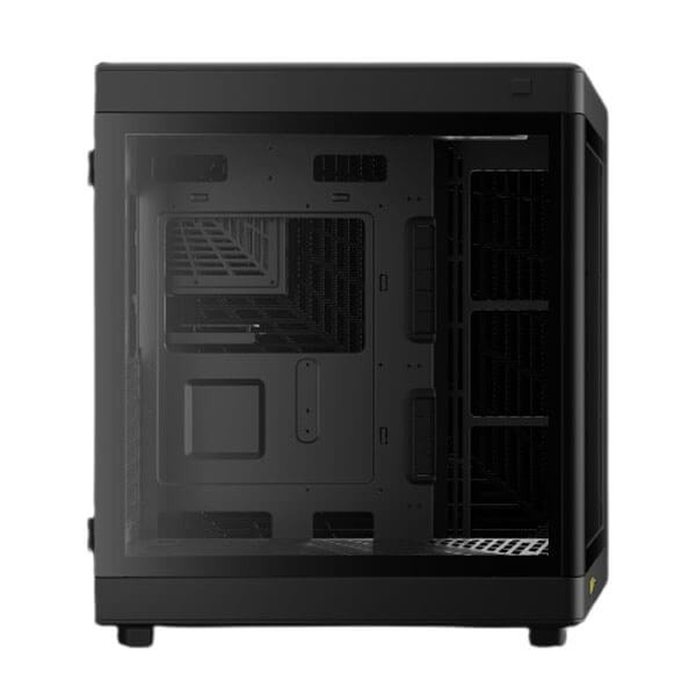 GAMDIAS NESO P1 B E-ATX Full-Tower PC Case (Black, Dual-Chamber, Trapezoid, Panoramic Glass)