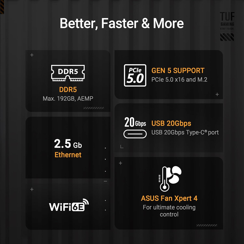 ASUS TUF GAMING B850M-PLUS WIFI mATX Motherboard