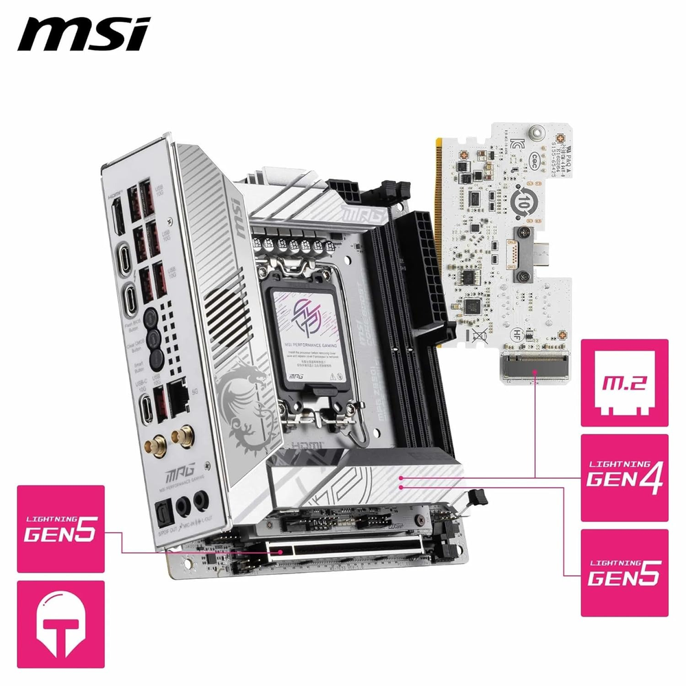 MSI MPG Z890I EDGE TI WIFI Motherboard (White)