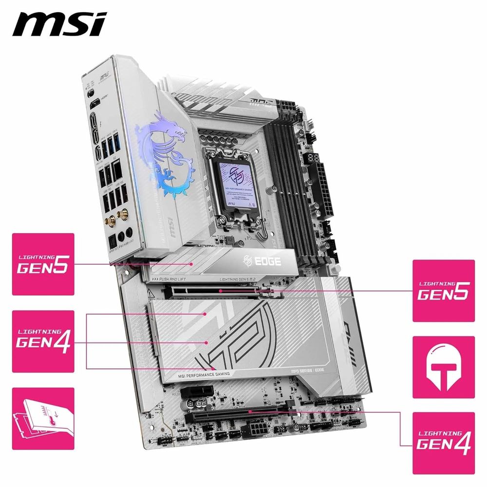 MSI MPG Z890 EDGE TI WIFI Motherboard (White)