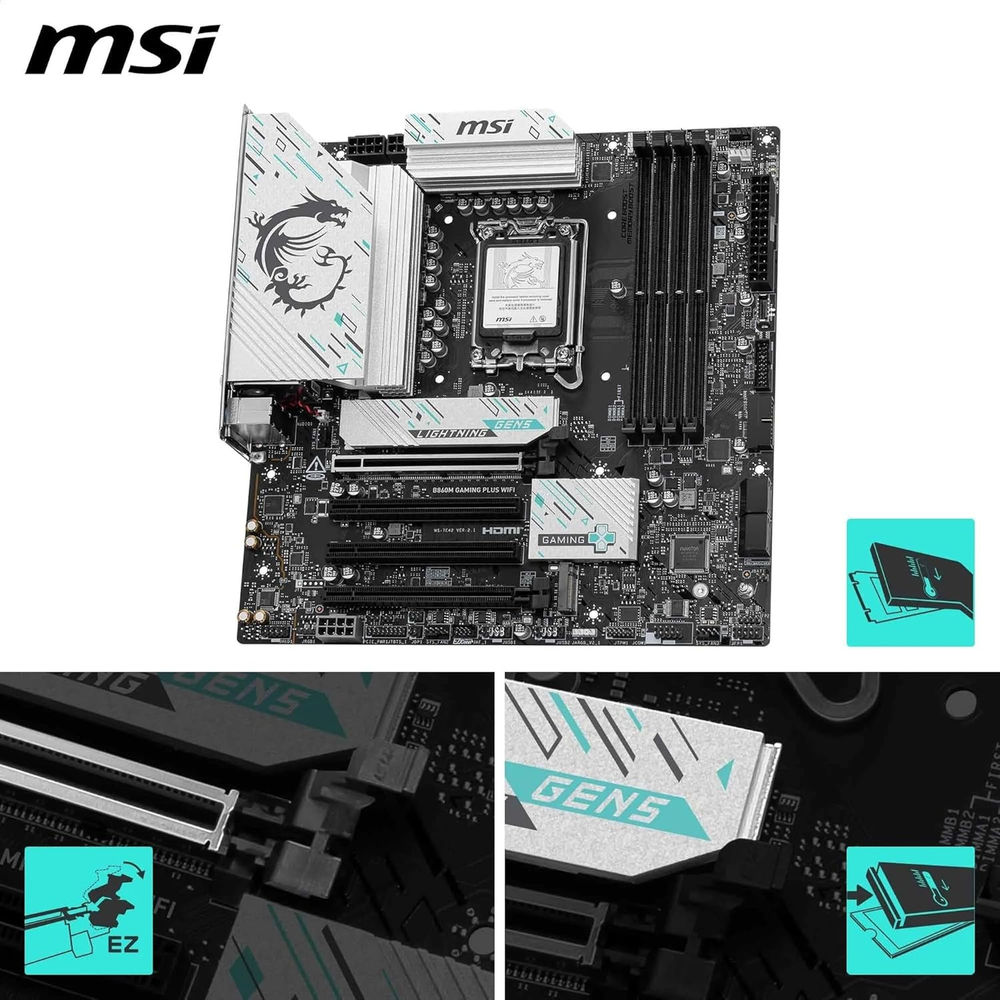 MSI B860M GAMING PLUS WIFI Motherboard