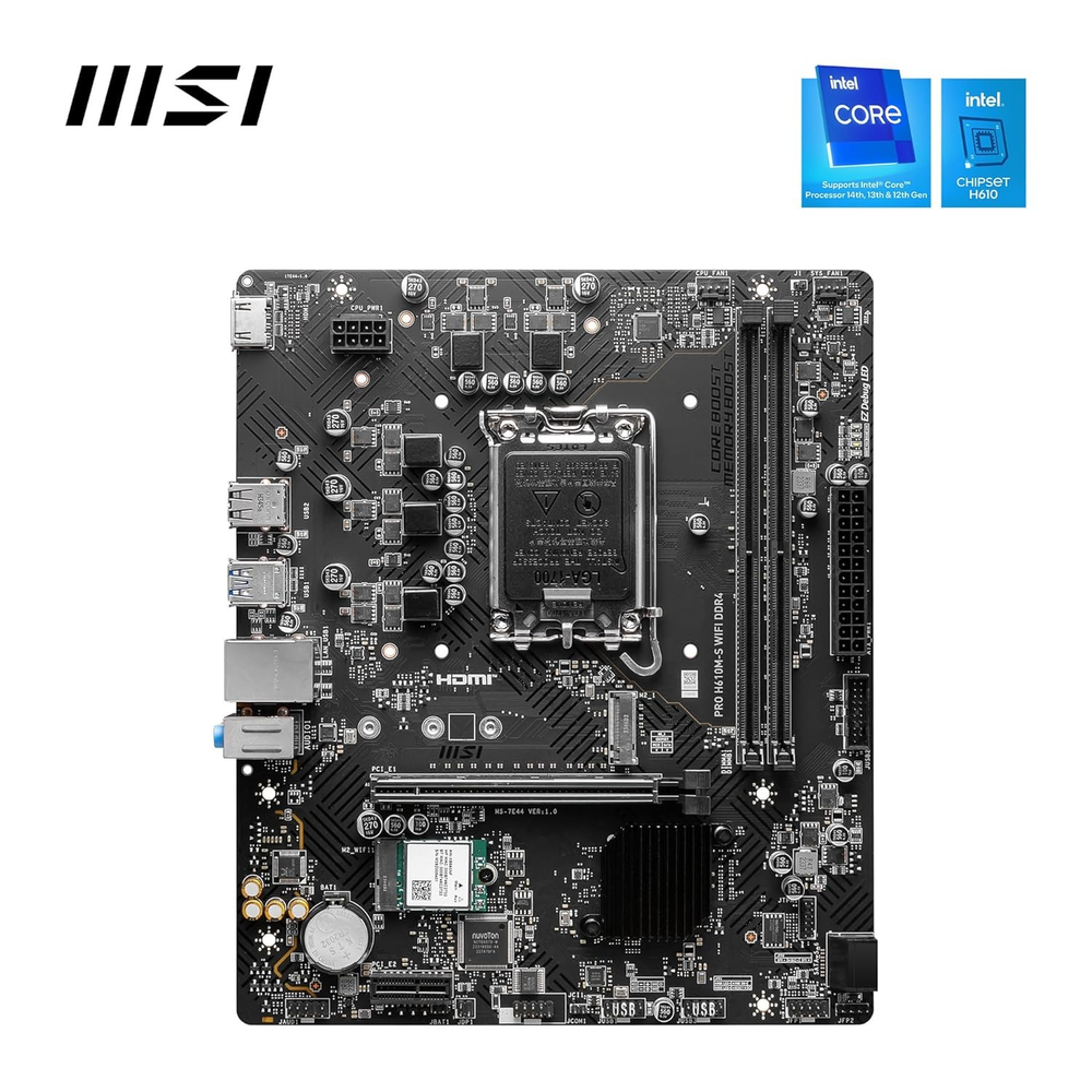 MSI PRO H610M-S WIFI DDR4 Motherboard