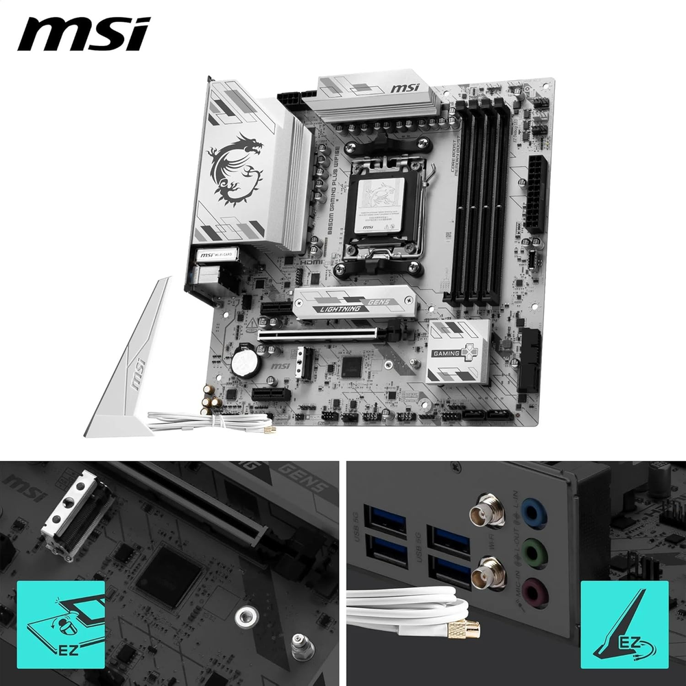 MSI B850M GAMING PLUS WIFI6E Motherboard