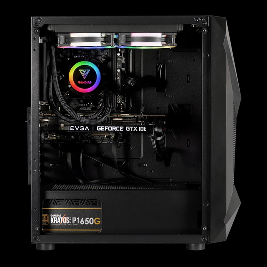 GAMDIAS Athena E1 Elite ARGB Mid Tower Gaming Case (Black)