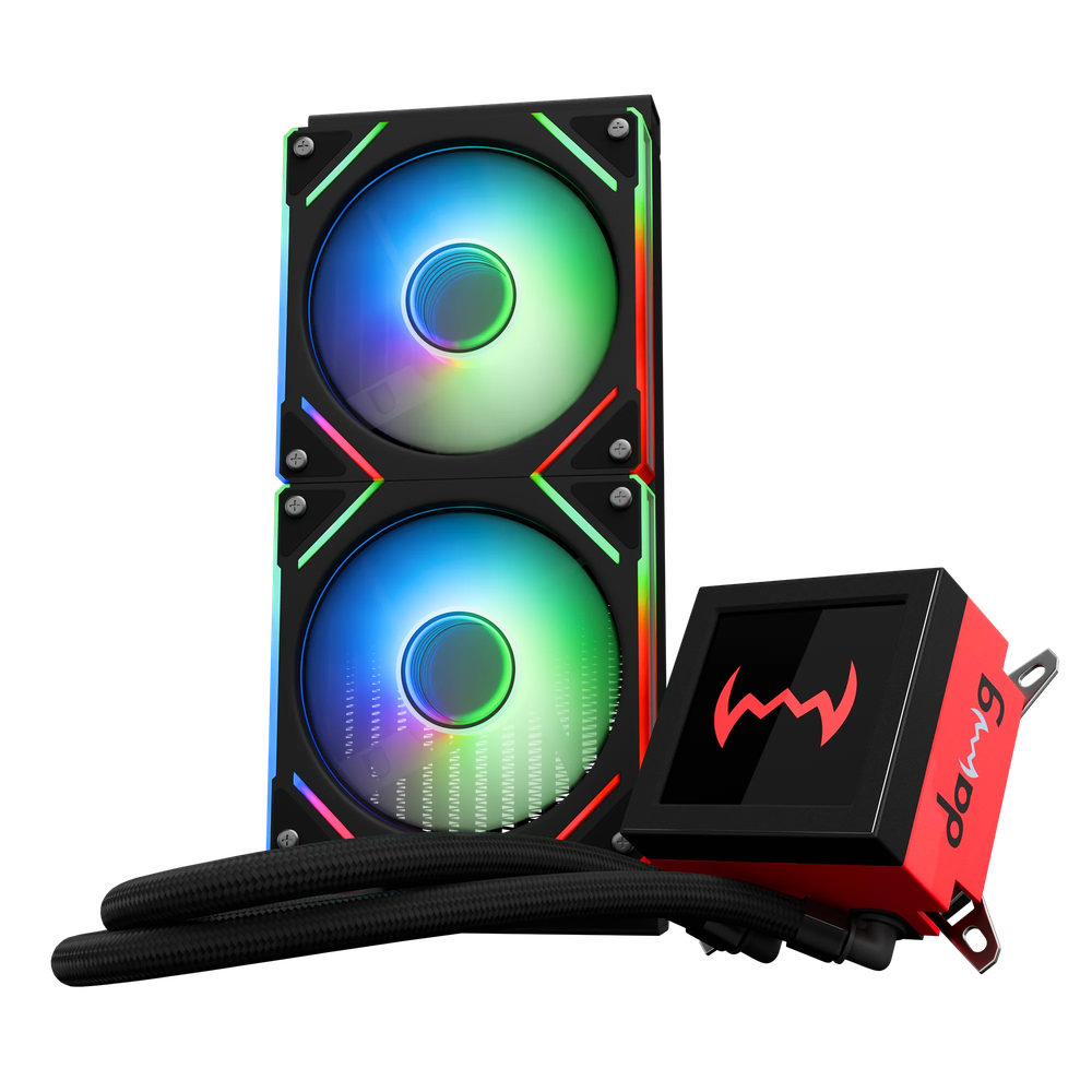 Dawg L240 ARGB 240mm CPU Liquid AIO Cooler Black