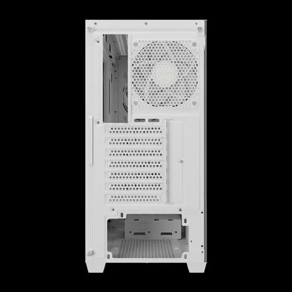 GAMDIAS ATHENA M3 WH ARGB E-ATX Mid Tower Gaming Case (White, Mesh Front, 4 ARGB Fans)