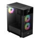 GAMDIAS AURA GC5 Elite ARGB ATX Mid Tower Gaming Case (Digital Display Mesh Front, Black)