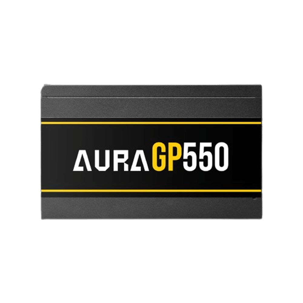 GAMDIAS AURA GP550 550W 80+ White Non-Modular ATX Power Supply (120mm Hydraulic Fan, Dual PCIe, Flat Cables)