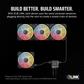 CORSAIR LX-R RGB Series, iCUE LINK LX140-R RGB, 140mm RGB Fan, Single Fan