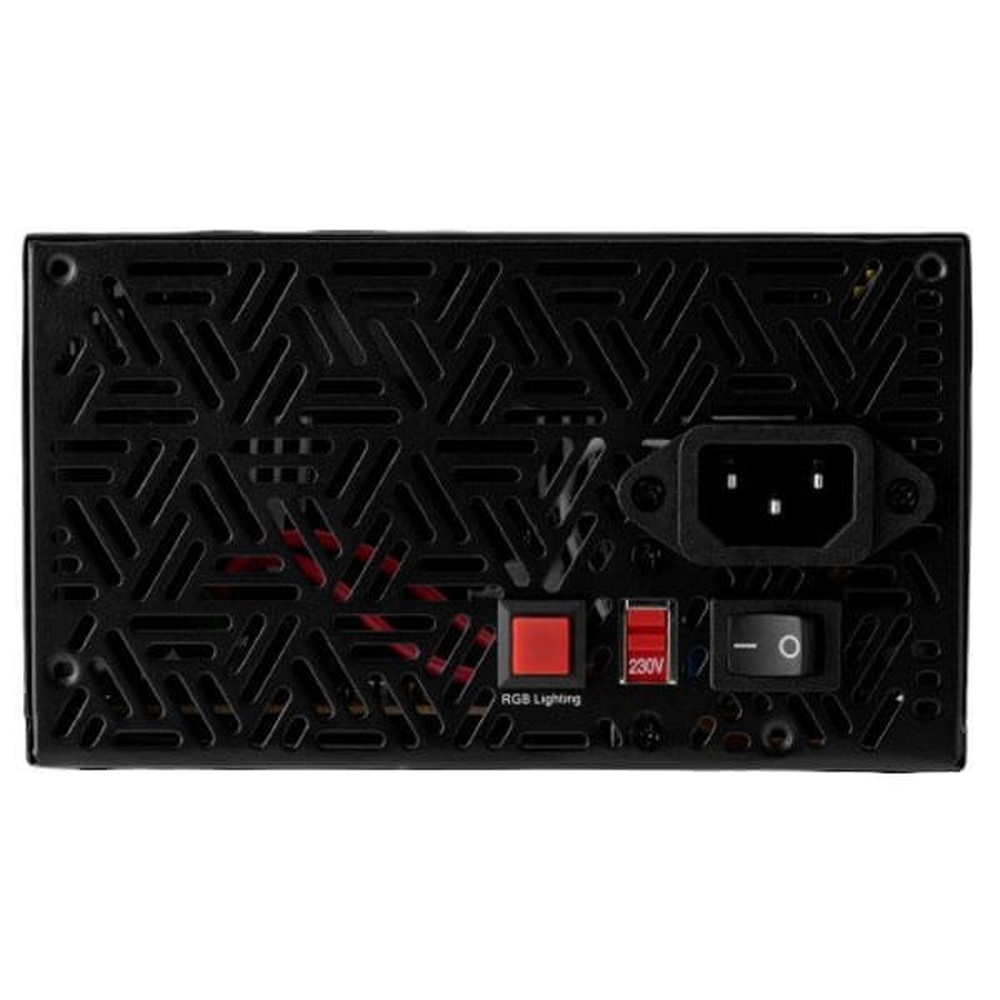 GAMDIAS KRATOS E1-500 500W 80+ RGB Non-Modular ATX Power Supply (Neon-Flex ARGB, 120mm Fan, Dual PCIe)