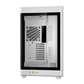 GAMDIAS NESO P1 W E-ATX Full-Tower PC Case (White, Dual-Chamber, Trapezoid, Panoramic Glass)