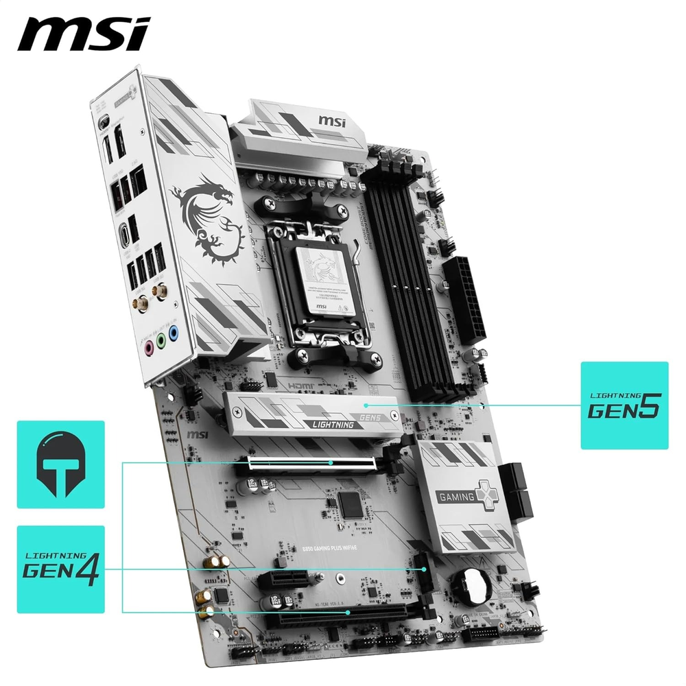 MSI B850 GAMING PLUS WIFI6E Motherboard