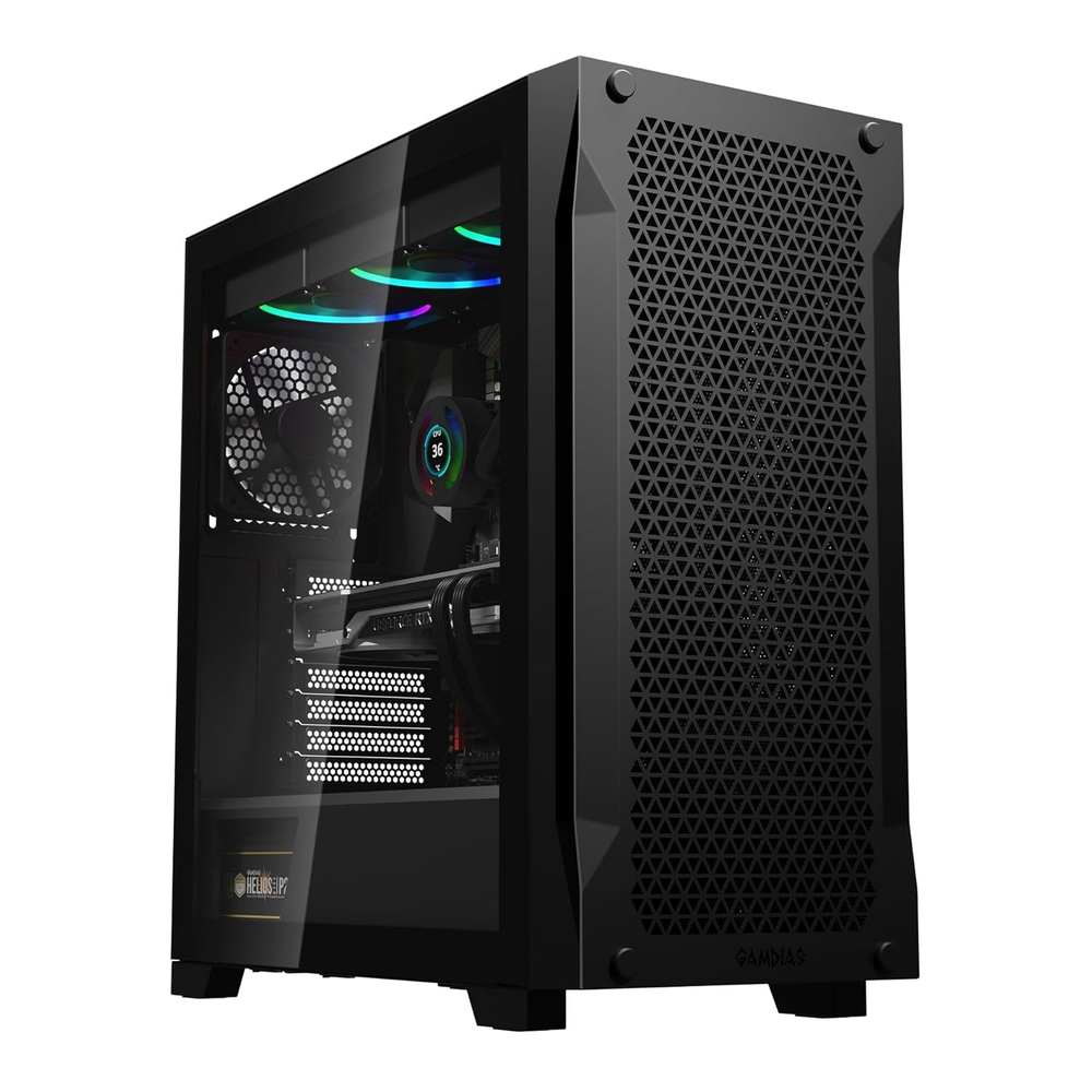 GAMDIAS Athena P1 Lite ATX Mid Tower Gaming Case (Black)