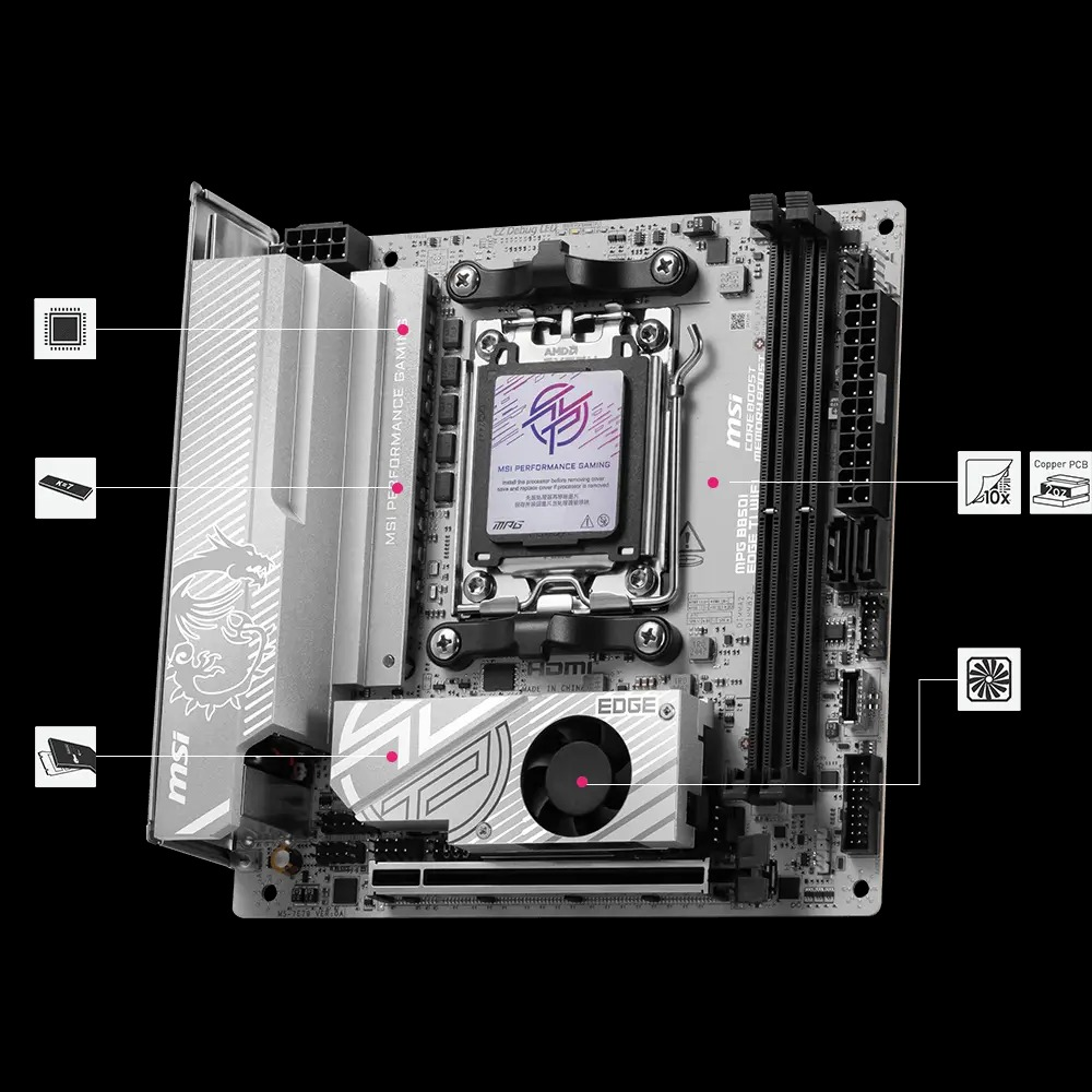 MSI MPG B850I EDGE TI WIFI Motherboard
