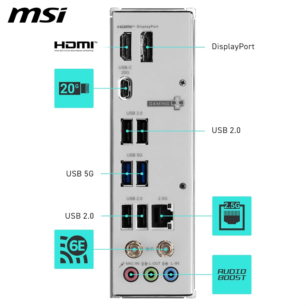 MSI MAG H810M GAMING WIFI6E Motherboard