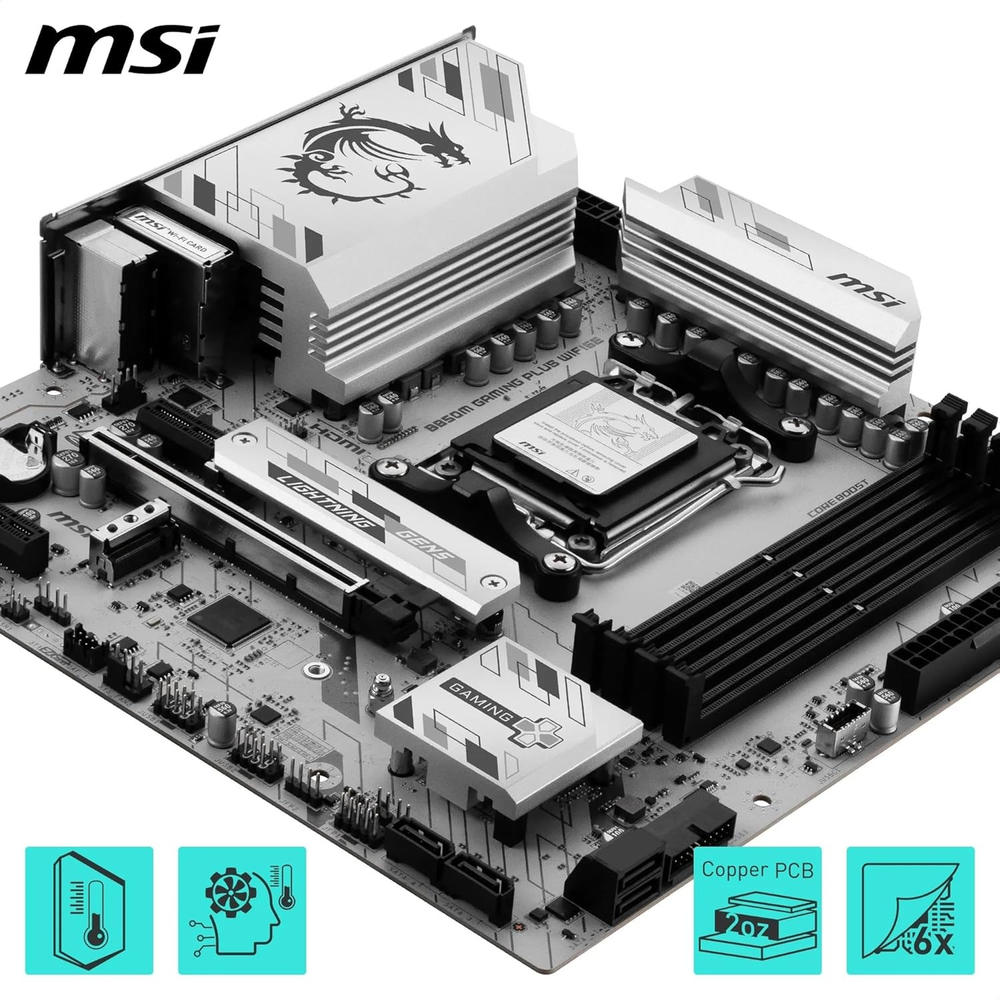 MSI B850M GAMING PLUS WIFI6E Motherboard