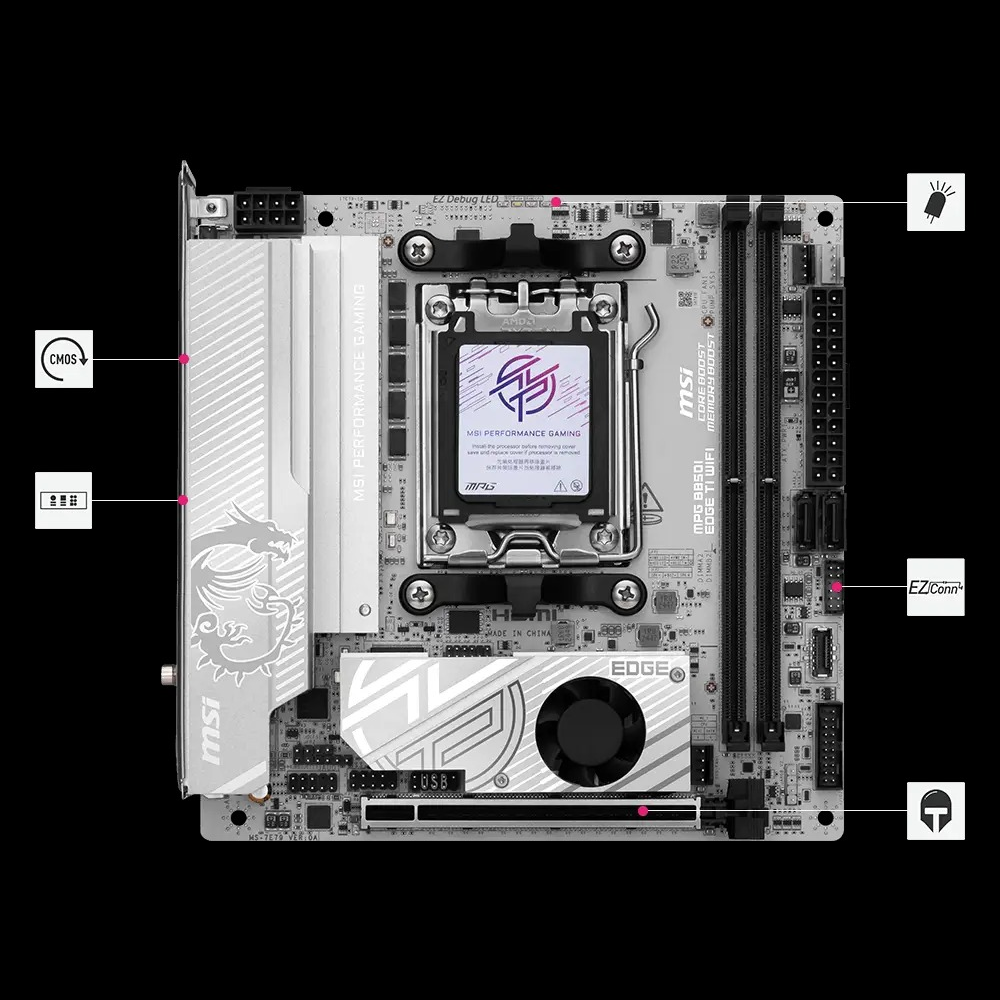 MSI MPG B850I EDGE TI WIFI Motherboard