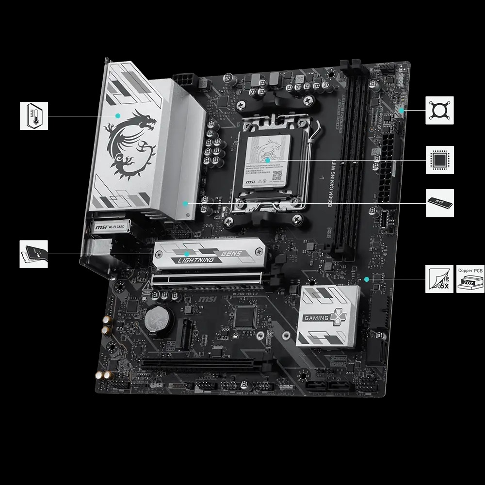 MSI B850M GAMING WIFI Motherboard