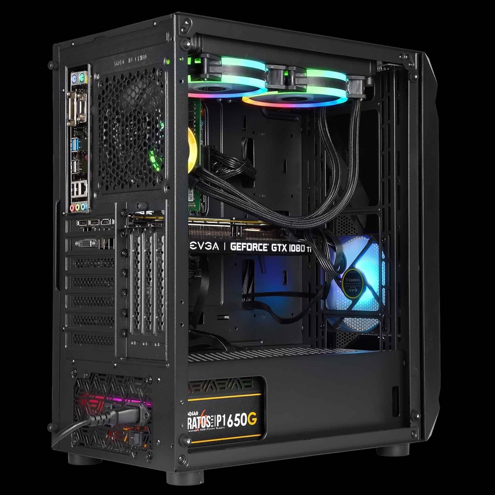 GAMDIAS Athena E1 Elite ARGB Mid Tower Gaming Case (Black)